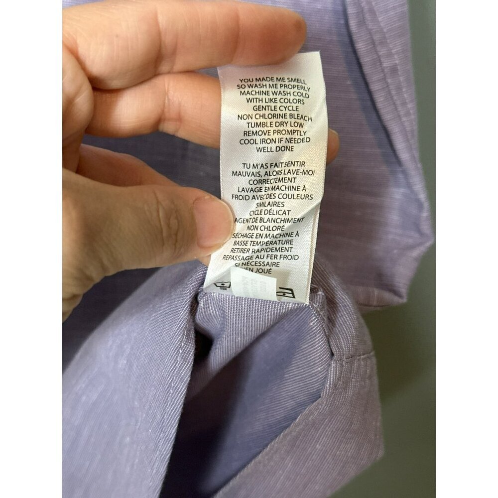 Travis Mathew Studebaker Regular Fit Short Sleeve Shirt Purple Men's Large - Picture 8 of 12